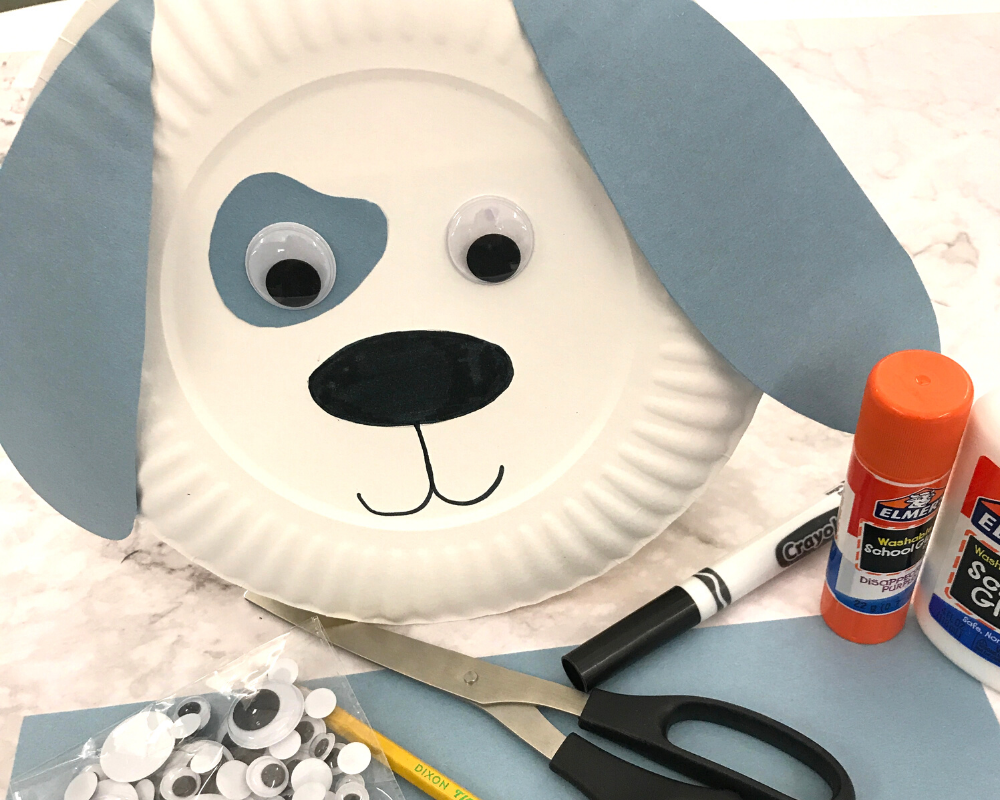 How to Make a Puppy Out Of a Paper Plate, Crafts for Kids