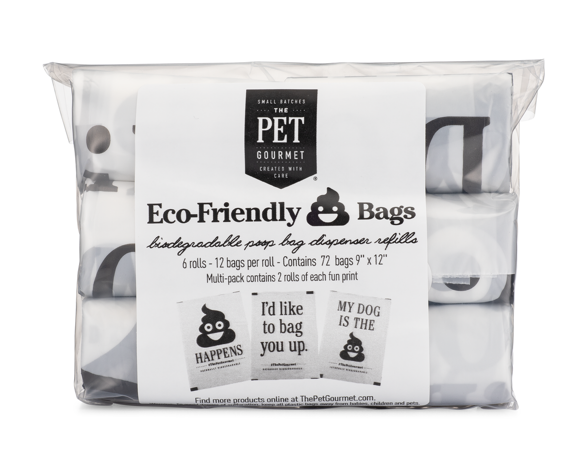 Funny Eco Friendly Dog Poop Bags 6 Refill Rolls Humorous Poop