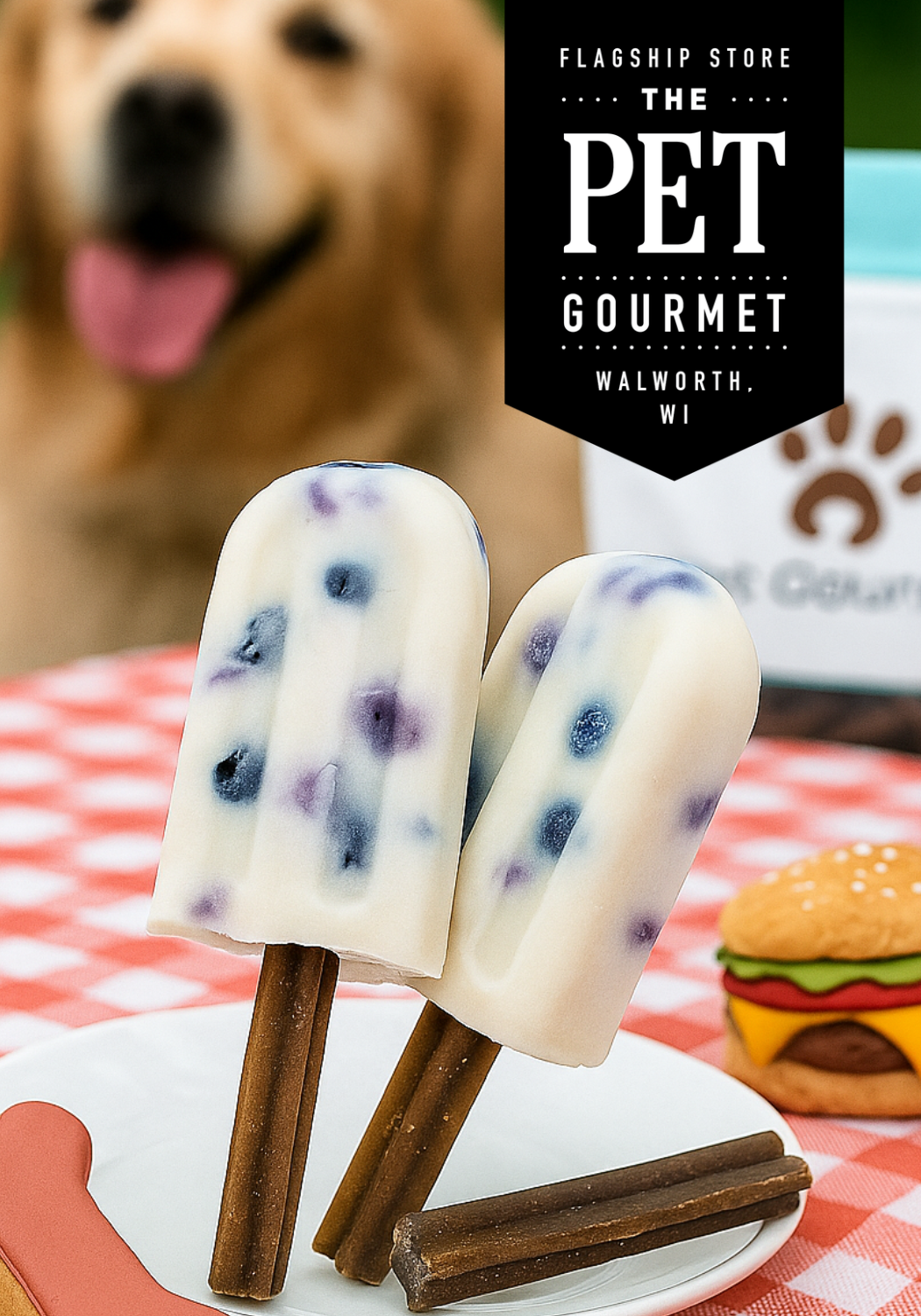 🫐 Cool Down with a Frozen Summer Treat: Coconut Blueberry Pup Pops! 🐾