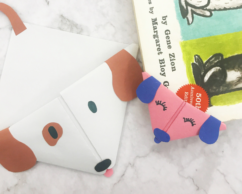 Origami Puppy Bookmark Tutorial