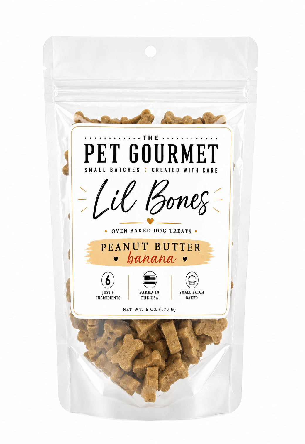 Lil Bones Peanut Butter Banana Dog Treats