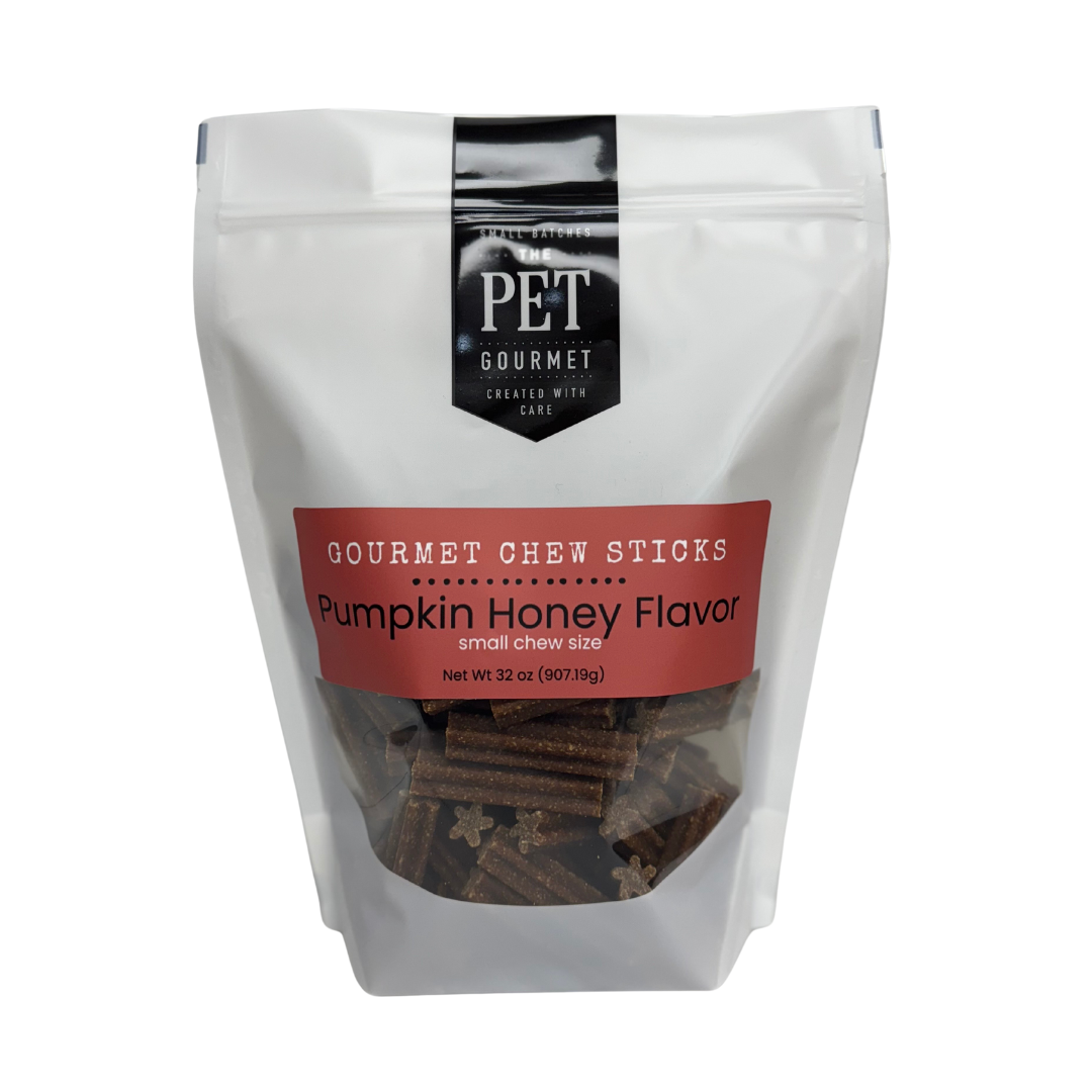 Small Pumpkin & Honey Gourmet Chew Sticks 2 lb Bag