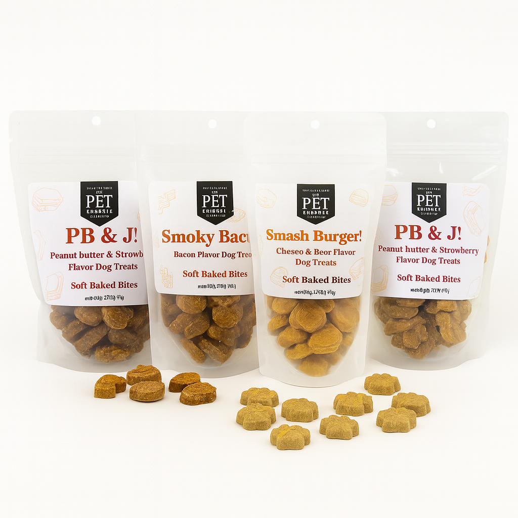 Soft Baked Dog Treat Variety Pack – 4 Flavors